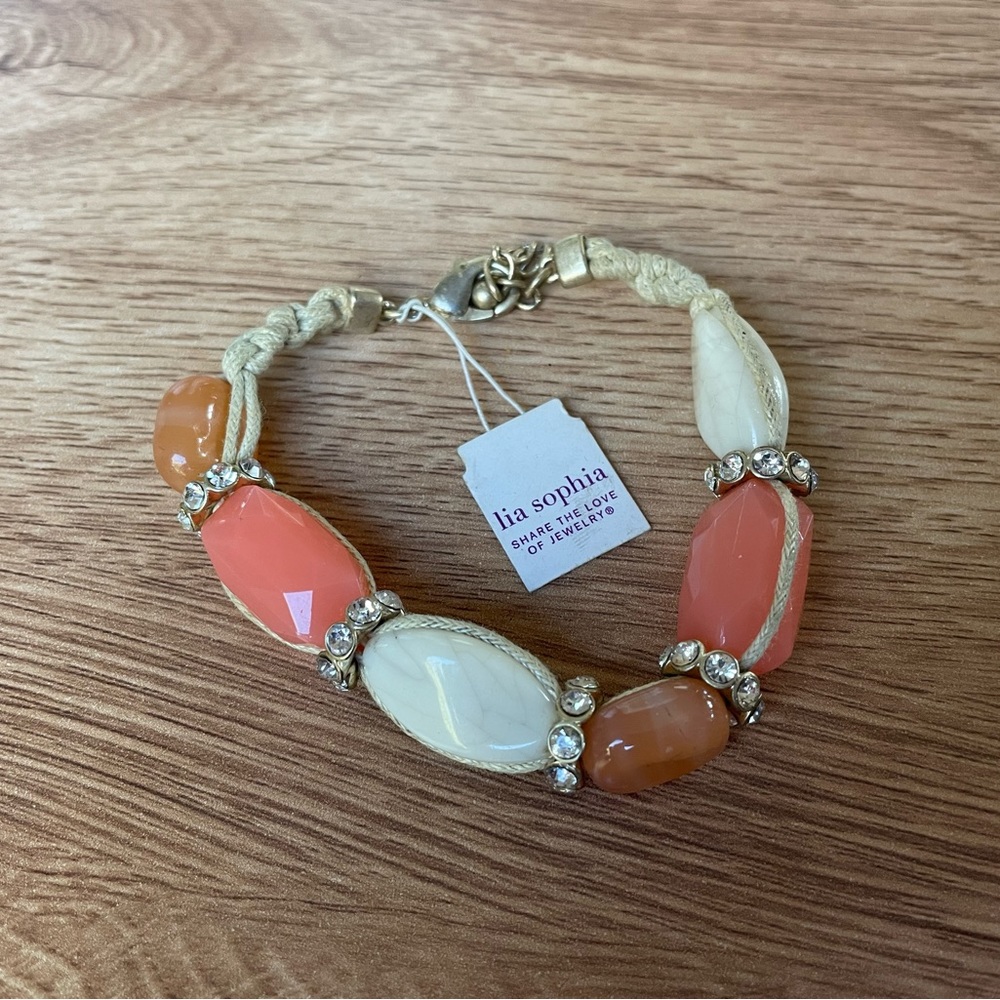 Lia Sophia Apricot Bracelet